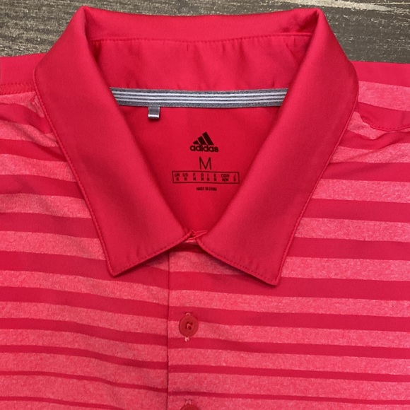 ADIDAS ULTIMATE365 3-STRIPES HEATHERED POLO SHIRT - Picture 5 of 10
